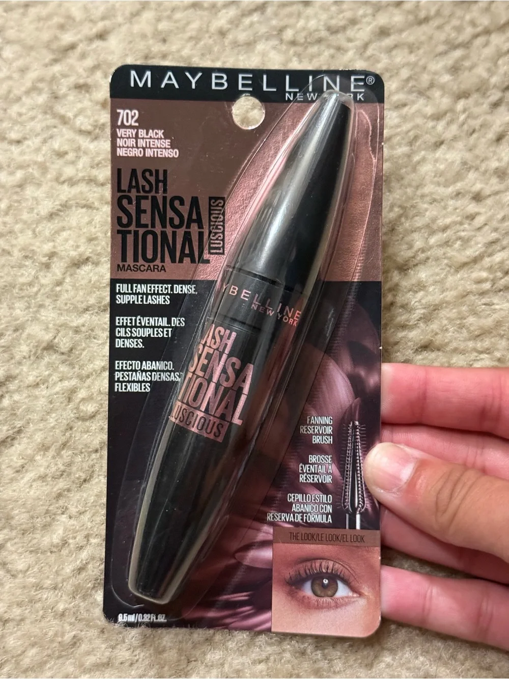 Maybelline Lash Sensational Mascara #702 “Very Black” (Bundle of 6)
